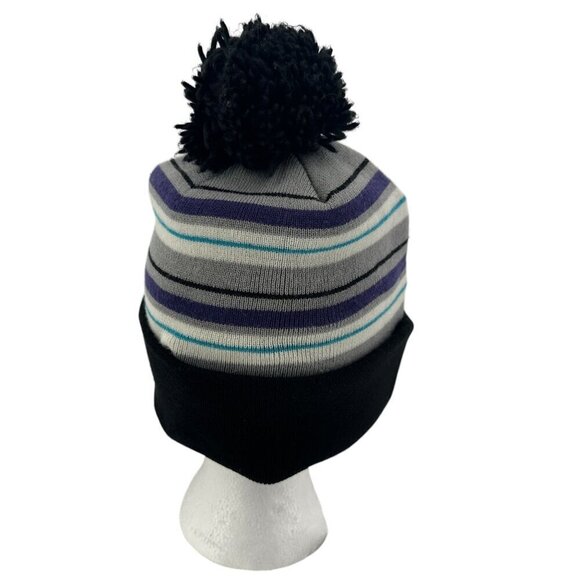 NBA Charlotte Hornets Knit Beanie Pom Pom Winter Hat Adult One Size - Picture 2 of 8